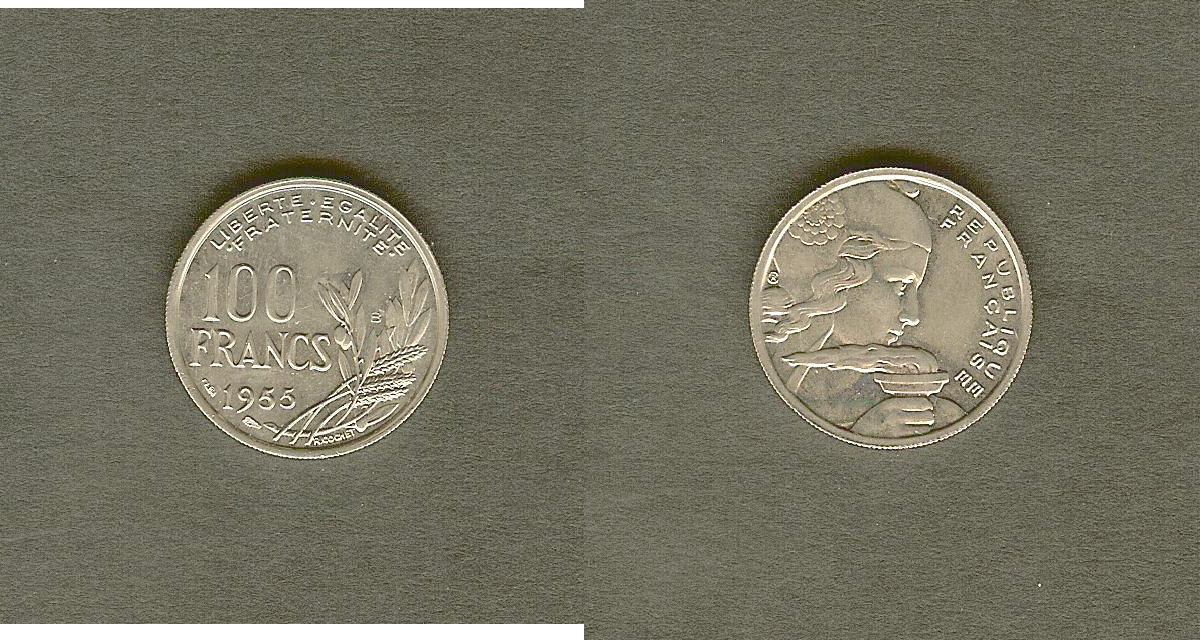 100 francs Cochet 1955 Beaumont-le-Roger FDC